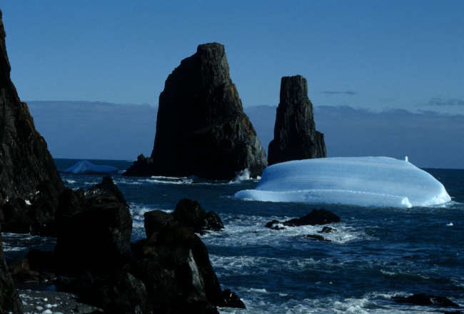 A small iceberg, or growler, off the cost of rocky Seal Island