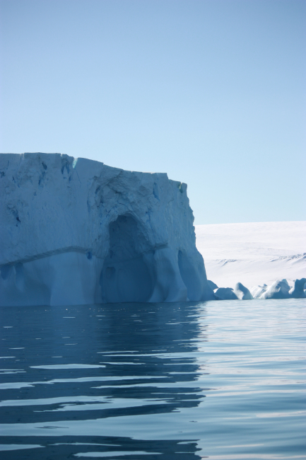 The edge of a tabular iceberg, Southern Ocean