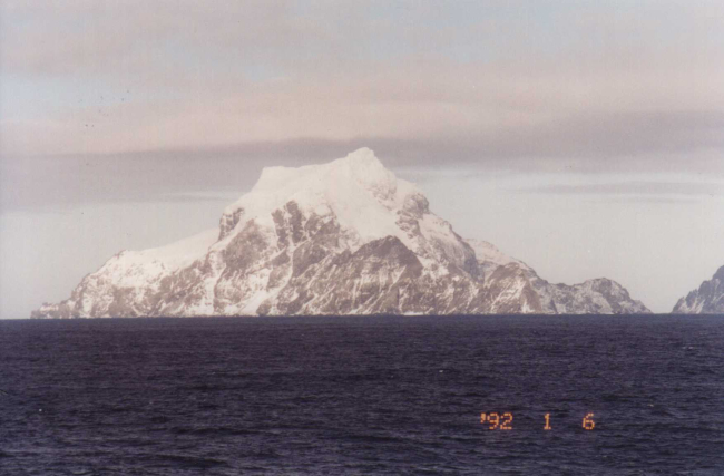 A snowy island near the Antarctic Peninsula in 1992