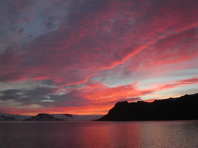 Sunrise over Admiralty Bay, King George Island