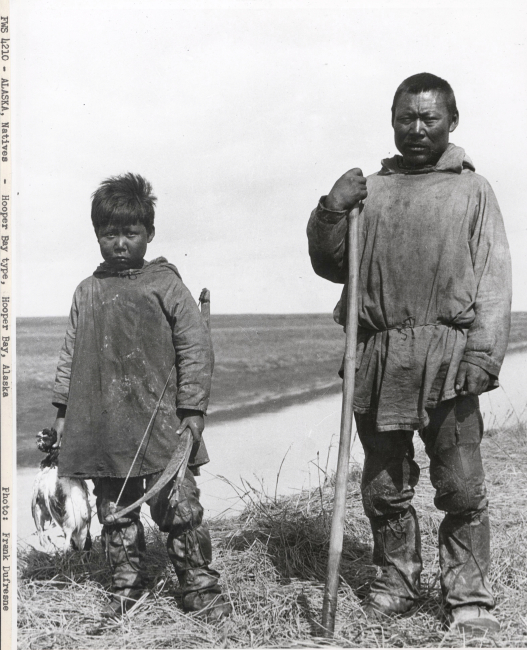 Native American eskimos at Hooper Bay, just south of the mouth of the YukonRiver