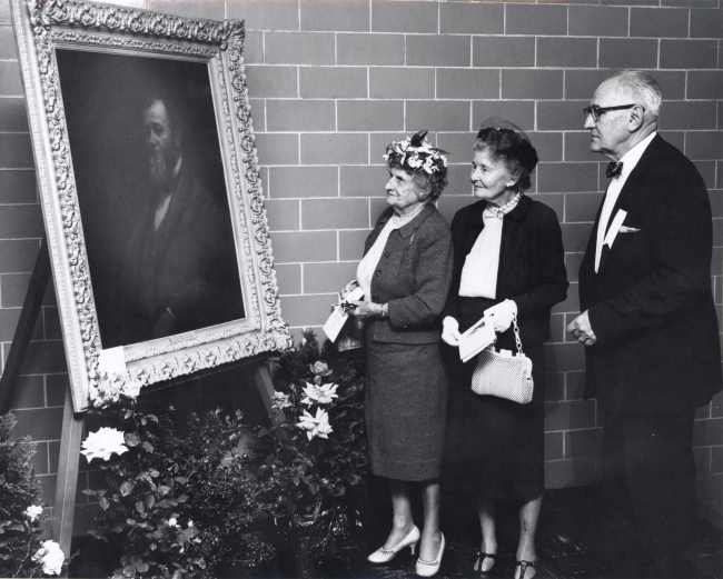 Viewing a portrait of Spencer F
