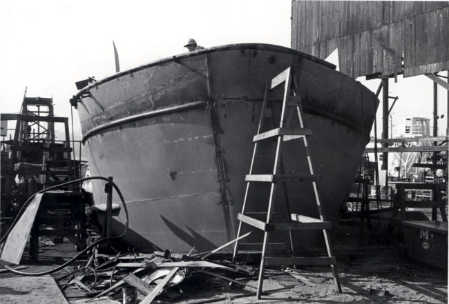 Scenes during the construction of the F/V ALEUTIAN CASTLE