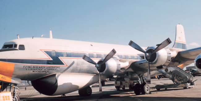 Weather Bureau DC-6 N6540C on the ground