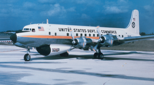 Weather Bureau DC-6 N6540C with ESSA designator