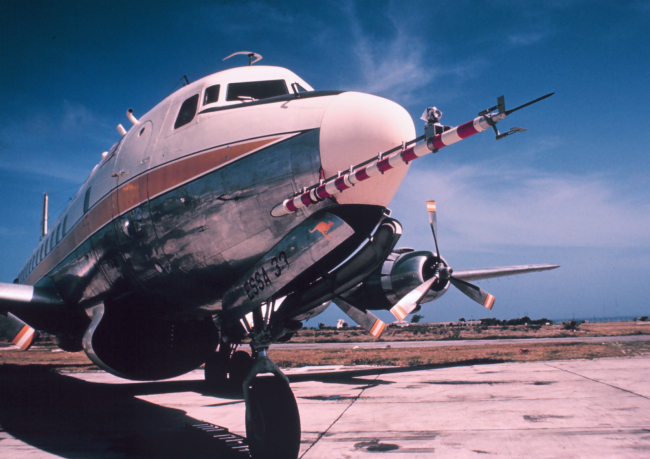 Weather Bureau DC-6 N6539C on tarmac with ESSA designator