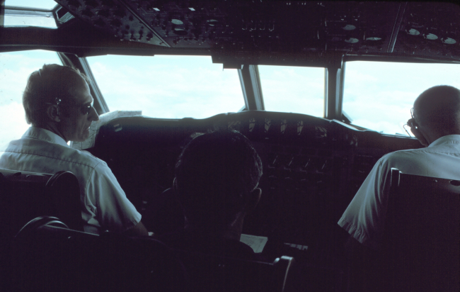 Pilot and co-pilot during mission