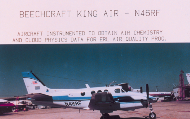 NOAA Beechcraft King Air N46RF used for atmospheric studies