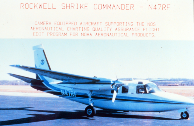 NOAA Rockwell Shrike Commander N47RF used in aeronautical charting work