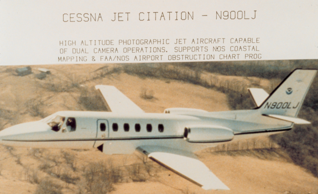 NOAA Cessna Jet Citation N900LJ used for photogrammetric missions