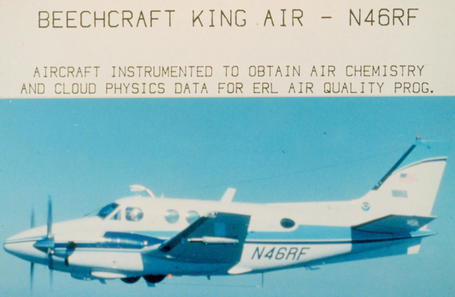 NOAA Beechcraft King Air N46RF used for atmospheric studies