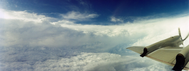 Eyewall of Hurricane Floyd as seen from NOAA 43, P-3 research aircraft