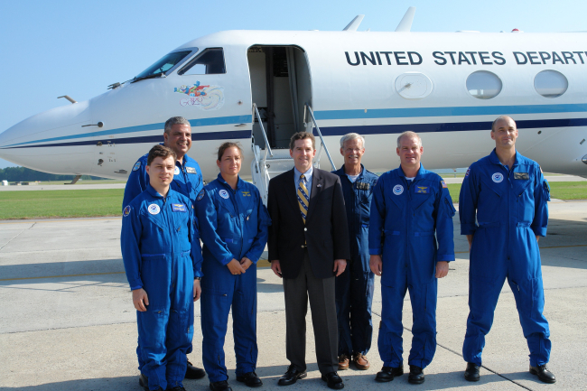 NOAA flight crew of Gulf Stream IV jet N49RF