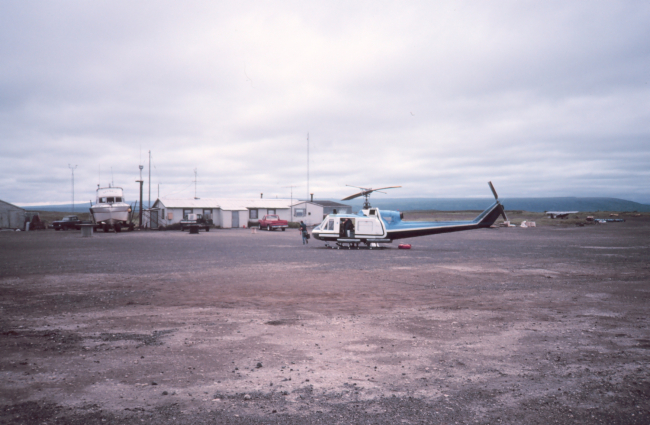 Port Heiden airport - helicopter base while supporting NOAA Ship FAIRWEATHER inWide Bay area