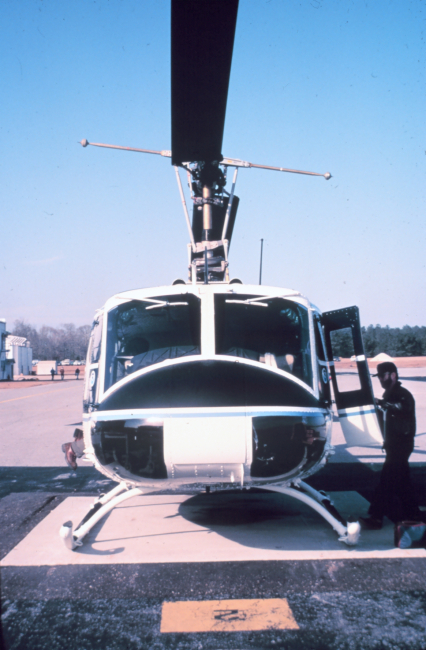NOAA helicopter on ground