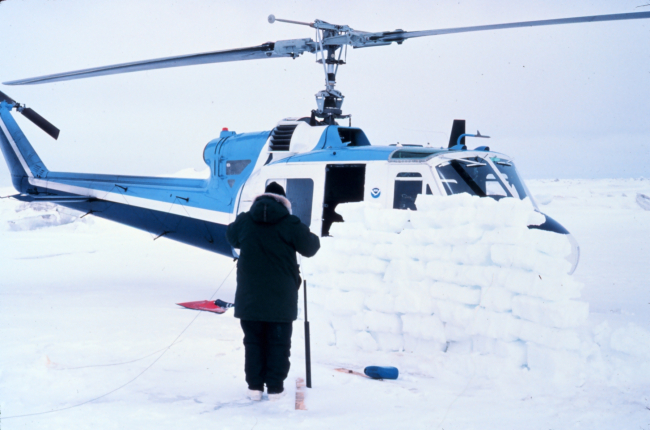 Helicopter operations in the Alaskan Arctic in support of OuterContinental Shelf Environmental Assessment Program (OCSEAP) studies
