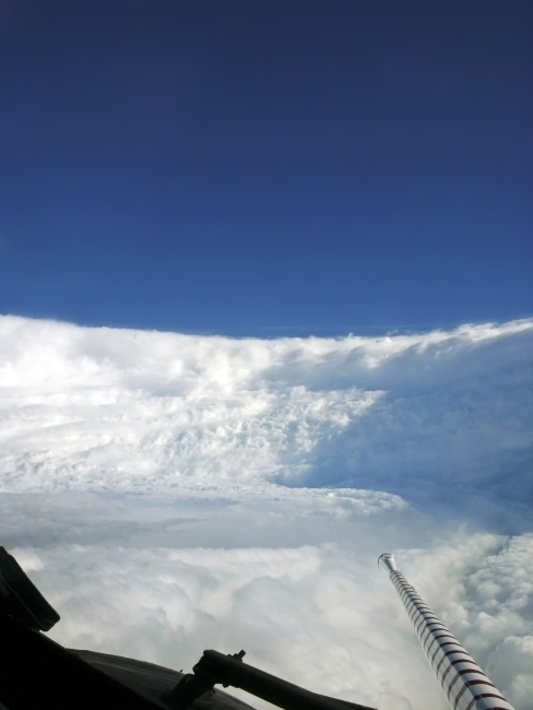 Eyewall of Hurricane Katrina seen from NOAA P-3