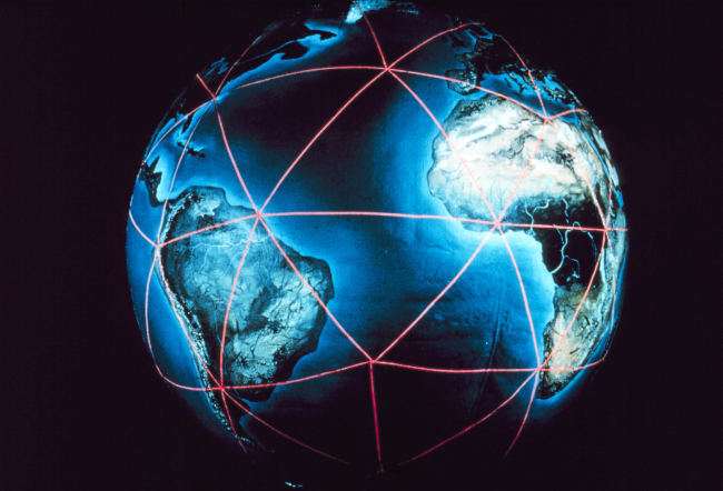The worldwide satellite triangulation camera station network