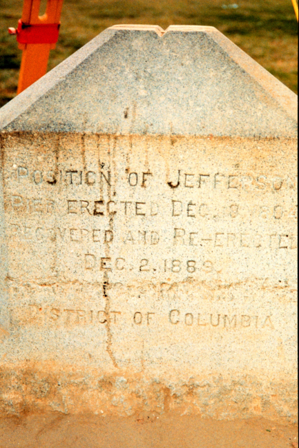 Inscription on Station Jefferson Pier