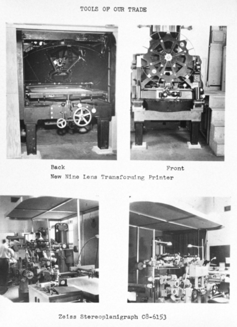A Christmas card album highlighting the Photogrammetry Division of theCoast and Geodetic Survey in 1955