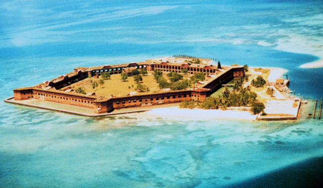 Aerial view of Fort Jefferson