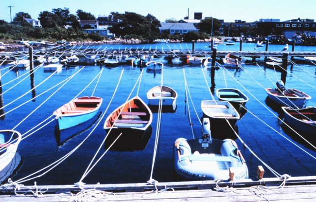 Woods Hole Yacht Club, Great Harbor at Woods Hole (National Marine FisheriesService facility on right)