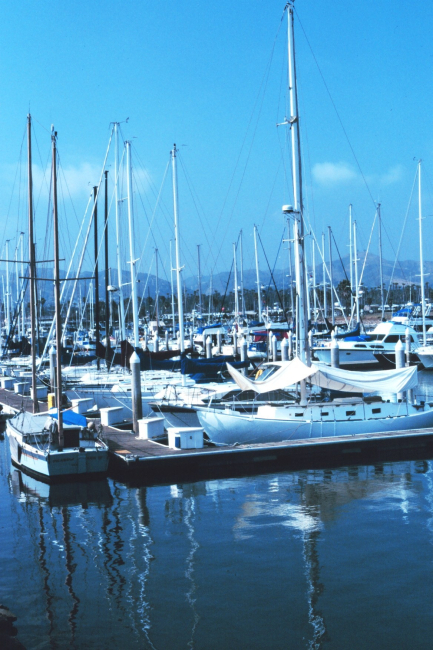 The yacht harbor at Ventura
