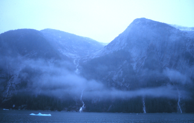 Waterfalls abound throughout Tracy Arm Fjord