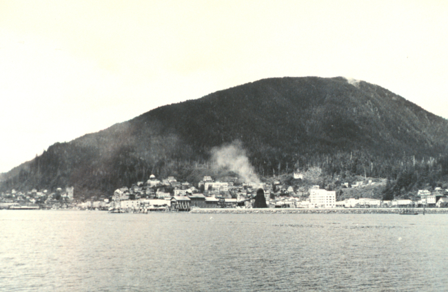 View of Juneau from seaward