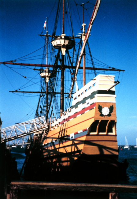 The Mayflower II at Plymouth, Massachusetts