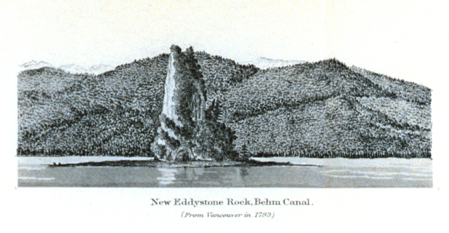 New Eddystone Rock, Behm Canal