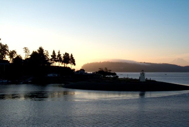 A mid-summer sunrise at Gig Harbor