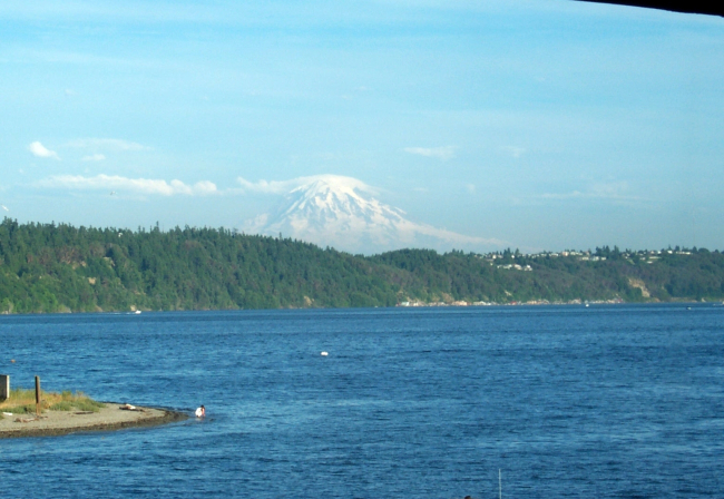 View of Mount Rainier from Gig Harbor