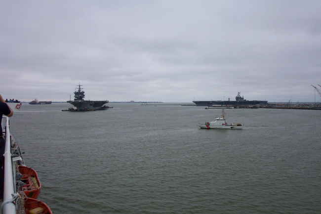 Docking USS ENTERPRISE with USS HARRY S