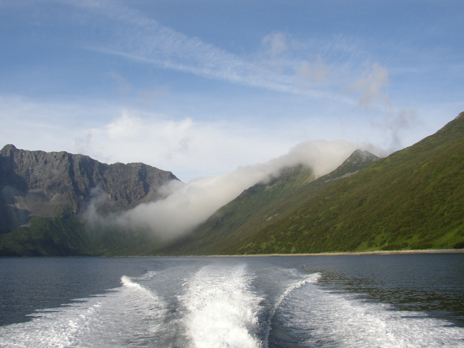 Kuiutka Bay  on Alaska Peninsula out past Semidi Islands