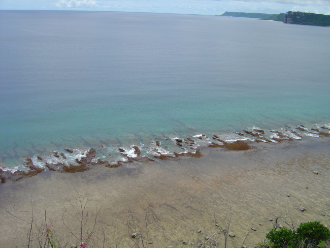 Low tide on the Guam reef