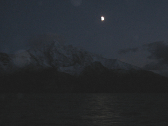 Night-time cruising in the Aleutian Islands