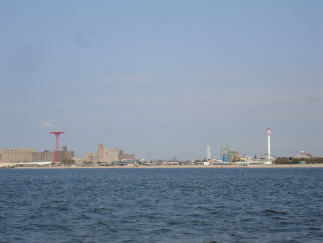 Coney Island Amusement Park on the southwest end of Long Island