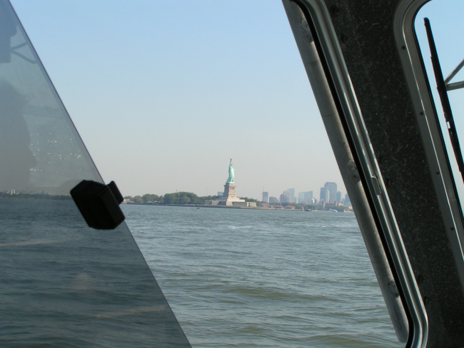 Statue of Liberty seen from a NOAA Ship THOMAS JEFFERSON surveylaunch