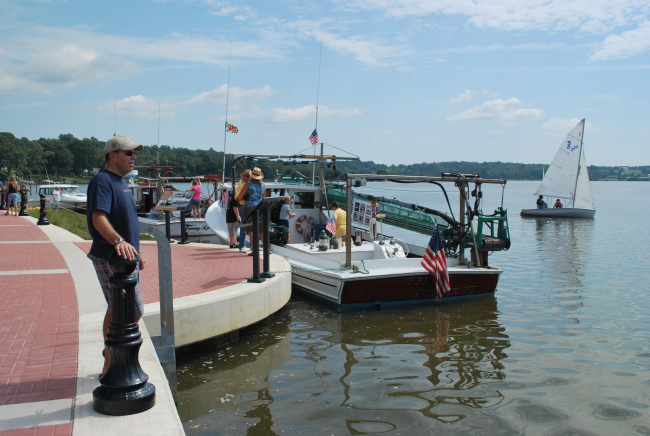 Along the Leonardtown waterfront during the 2008 Waterfront Festival