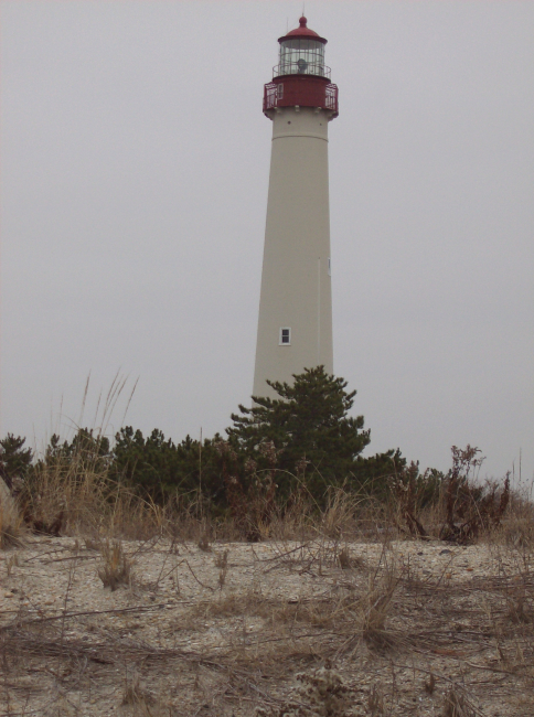 The Cape May Lighthouse standing as a sentinel for Delaware Bay entrance