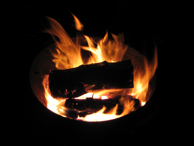 Campfire at Geographic Harbor