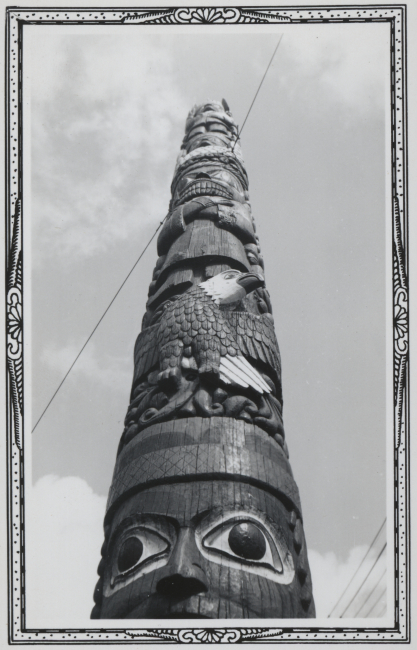 A beautiful totem pole at Ketchikan