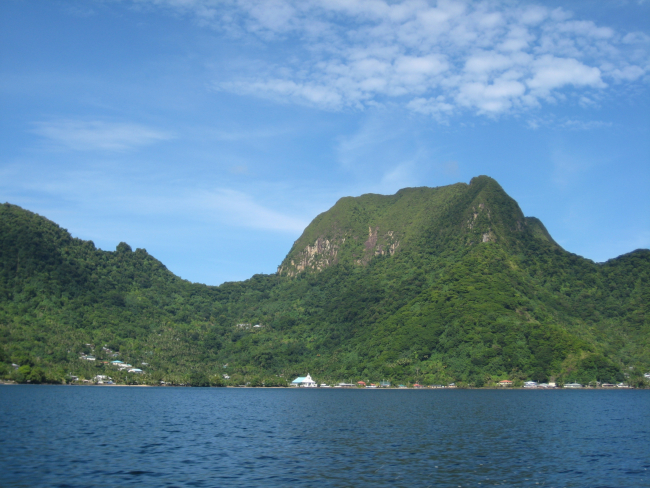 Mountains surrounding Pago Pago Harbor