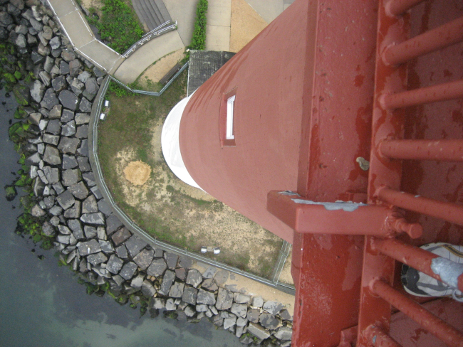 Looking down from Barnegat Lighthouse