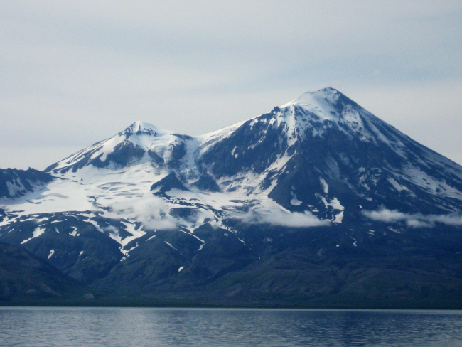 Pavlof Volcano as seen from Cold Bay area