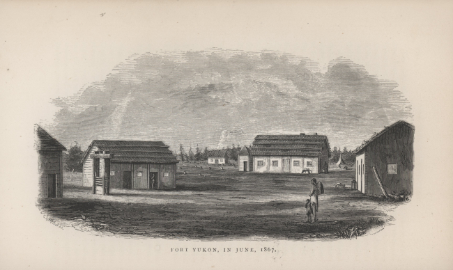 Fort Yukon in June 1867from Alaska and Its Resources by William Healy Dall