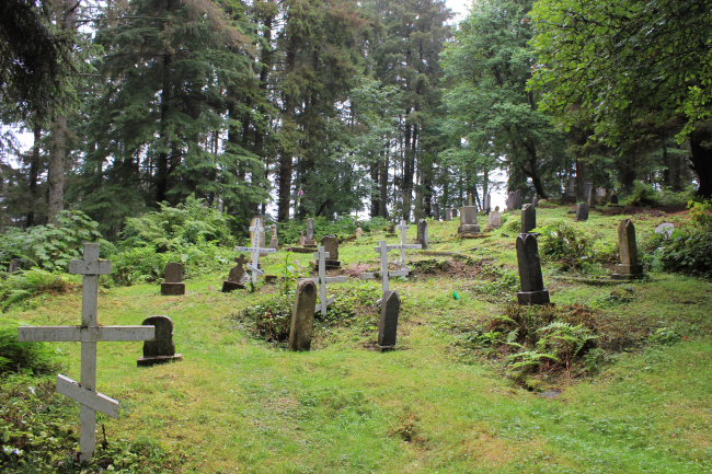 The old Russian cemetery at Sitka
