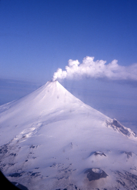 Shishaldin Volcano seen from the air