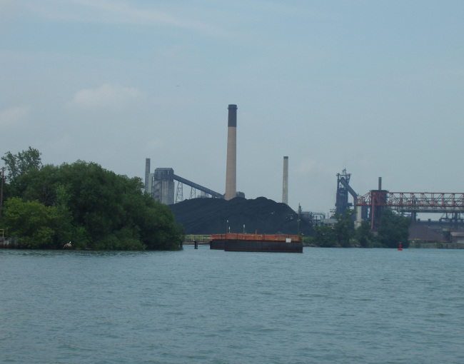 Industry along the Detroit River